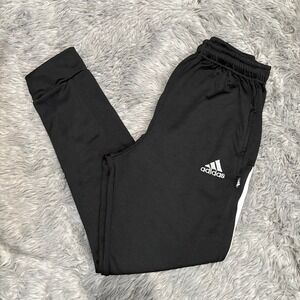 Adidas Drifit Athletic Pants Black White Men's Small Drifit Workout Running